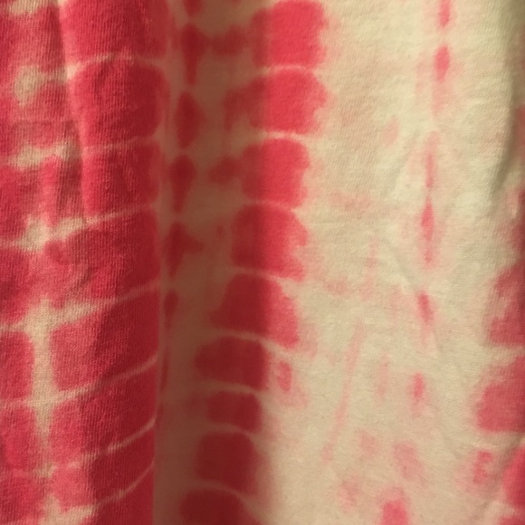 Pink Tie Dye Tank with Back Detail - Picture 2 of 4