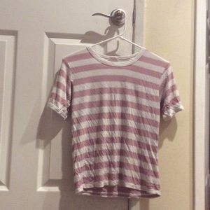 Pink stripes brandy Melville top