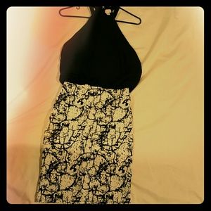 Black and white halter dress pixley stitch fix