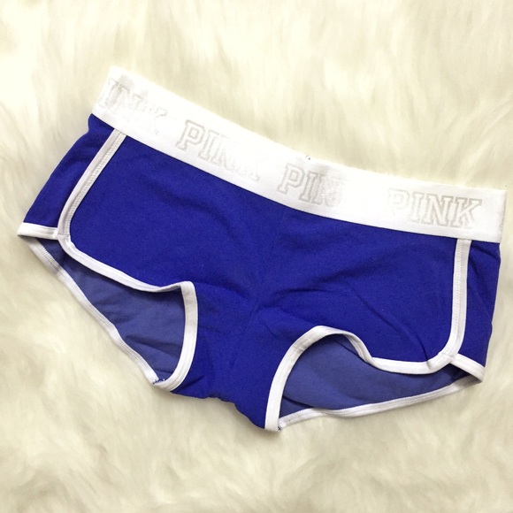 PINK Victoria's Secret Other - Victoria's Secret VS Pink Purple & White Boyshorts