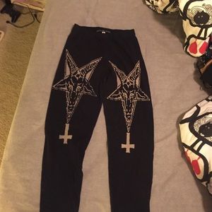 Actual Pain Baphomet leggings