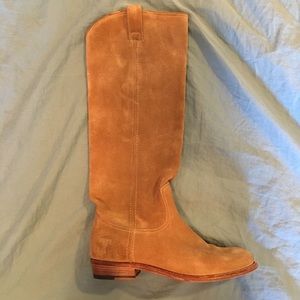 FRYE suede boots only worn for 4 hours one time!