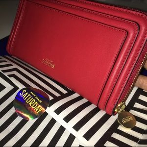 Kate Spade Saturday Red Wallet new without tag