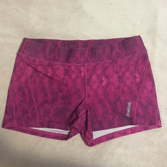 Purple reebok shorts