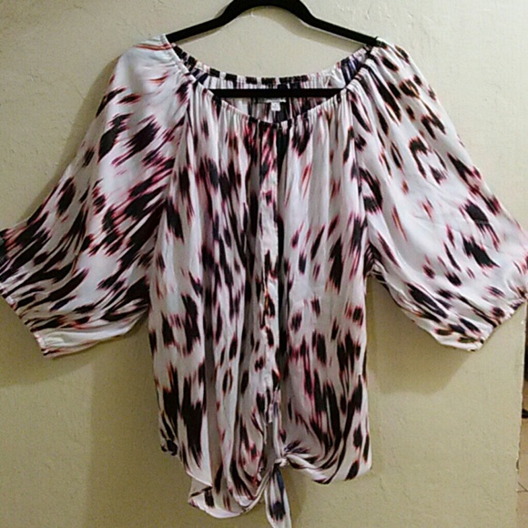 Jennifer Lopez dressy blouse shirt Large