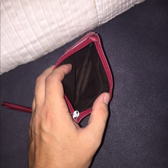 NWOT Beautiful Coach Wristlet - Red/Maroon - Picture 3 of 4