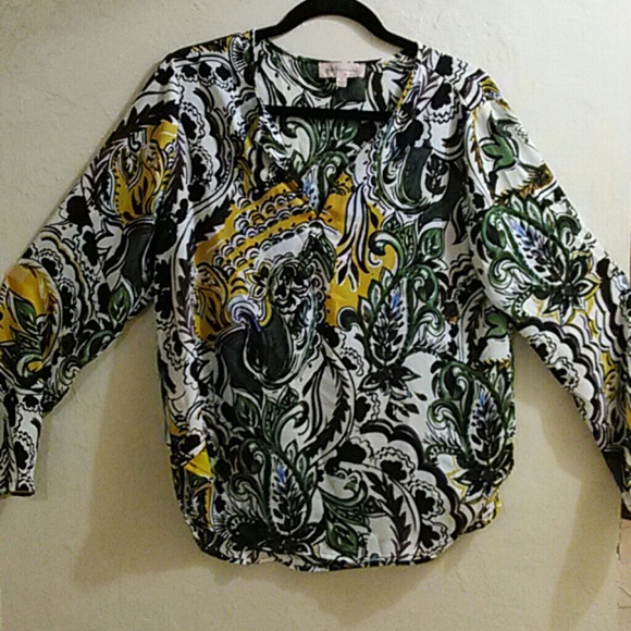 Philosophy colorful blouse shirt Large