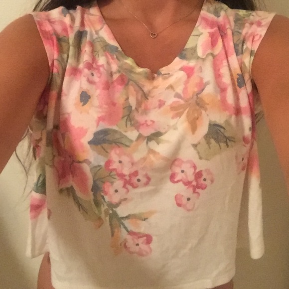 Cropped floral top - Picture 1 of 1