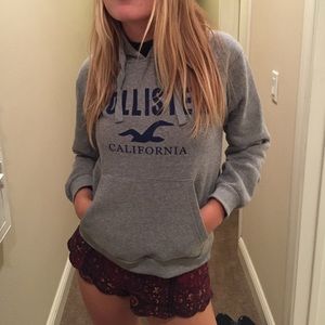 grey HOLLISTER hoodie