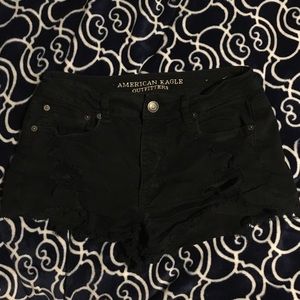 AMERICAN EAGLE HIGH RISE SHORTIE SIZE 8