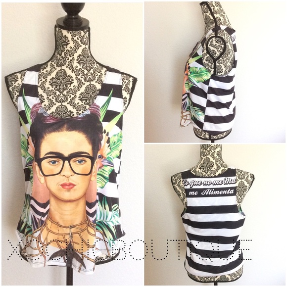 Frida kahlo stripe tank - Picture 4 of 4