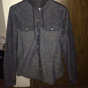 Empyre Button Up Hooded Shirt