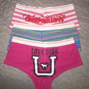 Victoria's Secret PINK Boxer Sleep Shorts Set of 3