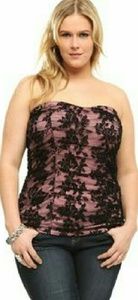 Torrid lace corset top