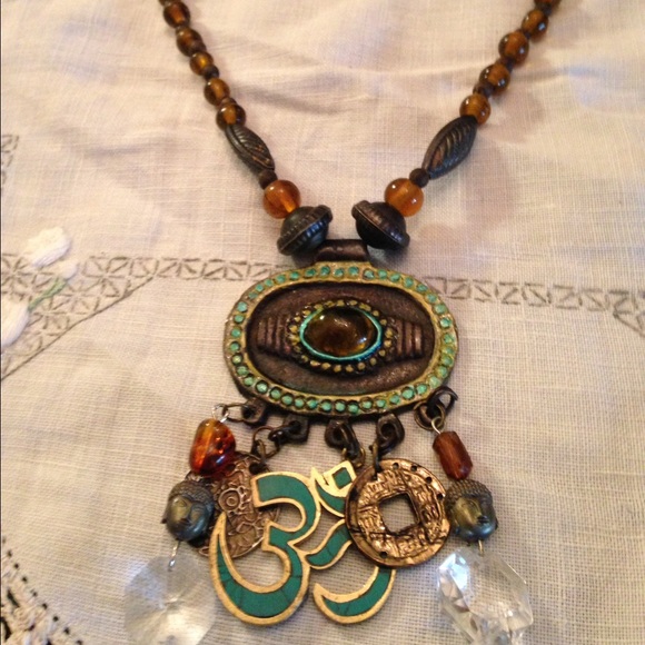 Hand painted spiritual necklace - Picture 1 of 1
