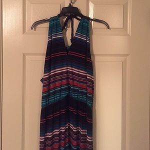 Halter top maxi dress