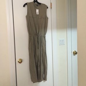 Vince linen button down dress