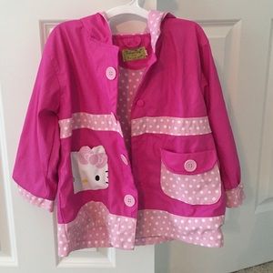 Girls Western Chief Hello Kitty Rain Coat