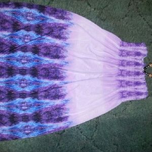 Sun style strapless dress