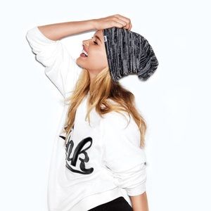 VS PINK - Gray Beanie 💘 NWT