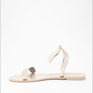Nude metallic jelly sandal! NWT!!!