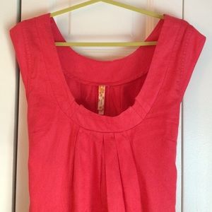 Anthropologie shift dress in salmon