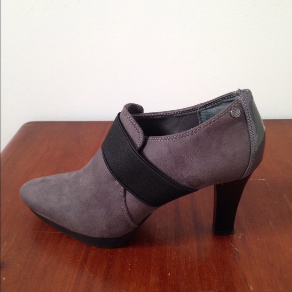 Faux Suede Bootlet with heel
