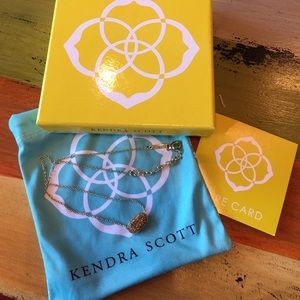 Kendra Scott Elisa Gold Druzy Necklace