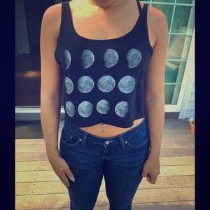 Brandy Melville phases crop top 🌙