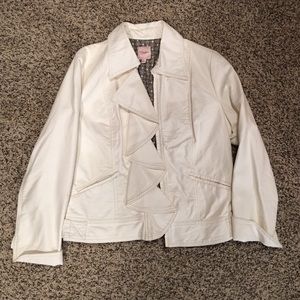 Candies brand~ Off white, pleather jacket