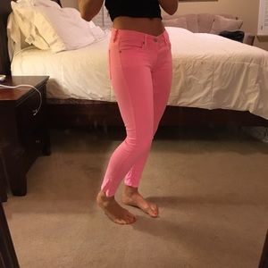 7 for all mankind neon pink jeans