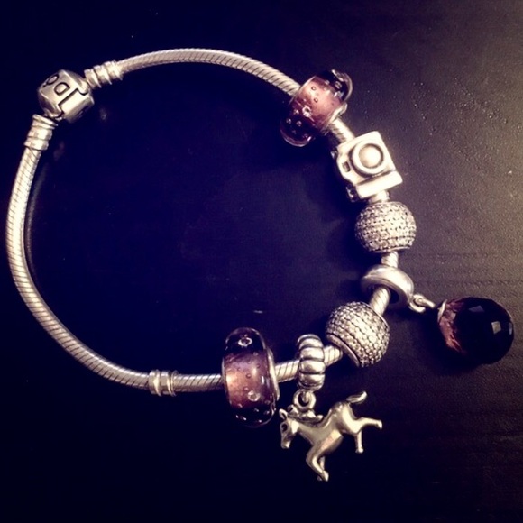 Pandora Bracelet! Cutest horse and camera charms!