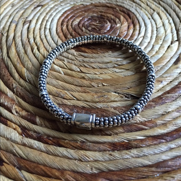 Lagos sterling silver caviar beaded bracelet