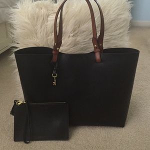 Black Fossil Rachel Tote