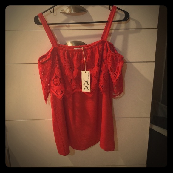 Red Lace Vava Top