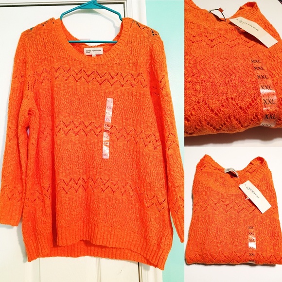 Jones New York Sweaters - NWT Jones New York Sunset Orange Sweater Jones New York Sweaters - NWT Jones New York Sunset Orange Sweater