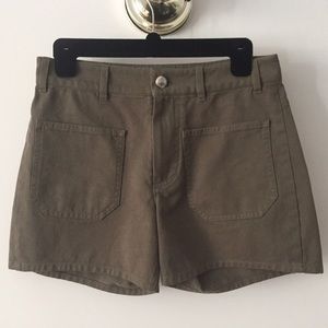 A.P.C olive green shorts