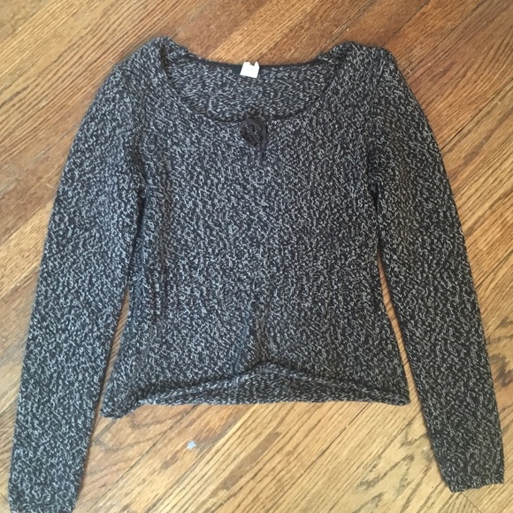 Brown sweater with tie up