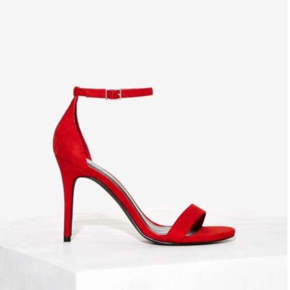 Red party heels by nasty gal