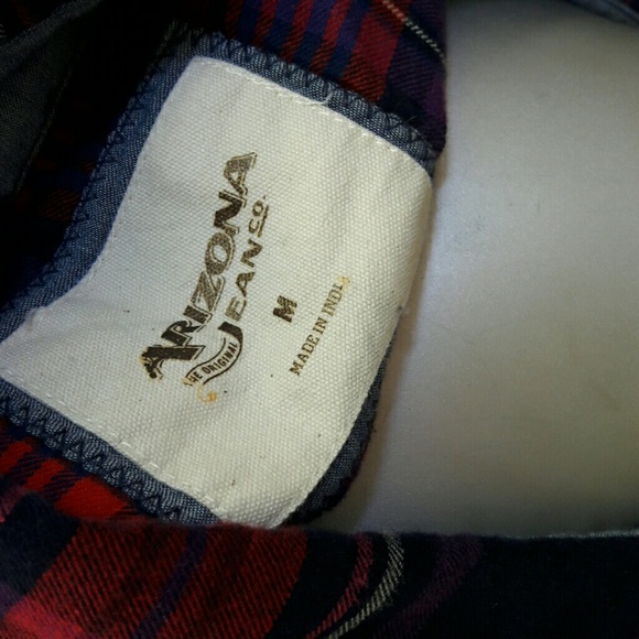 Arizona Jean Co. Plaid Flannel Snap Front Shirt - Picture 4 of 4