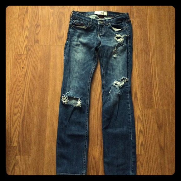 Ripped Hollister Jeans