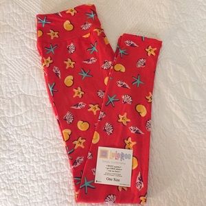 Lularoe seashells leggings OS