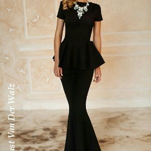 Peplum Dress Black Spring Dress