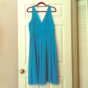 Turquoise blue cocktail dress