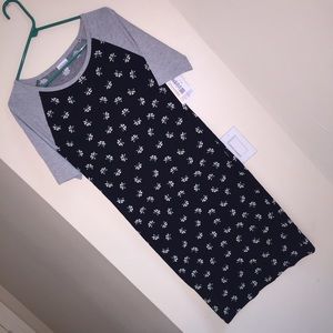 Lularoe raccoons Julia dress S