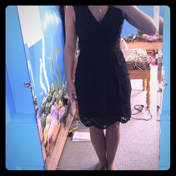 Black lace sundress