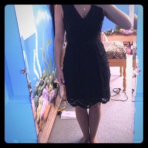 Black lace sundress
