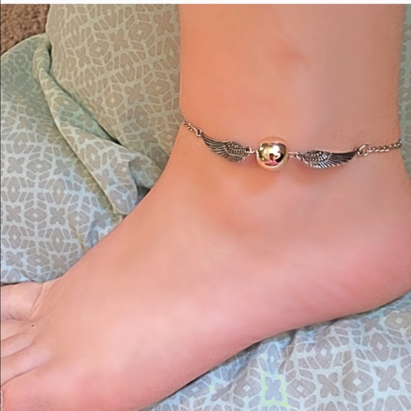 (B1) Golden Snitch Anklet - Picture 2 of 3
