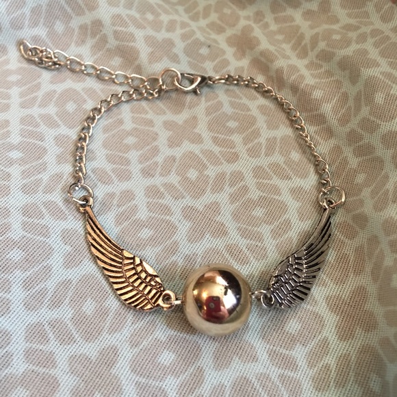 (B1) Golden Snitch Anklet - Picture 3 of 3