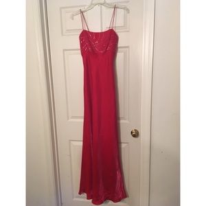 Betsy & Adams formal red dress.